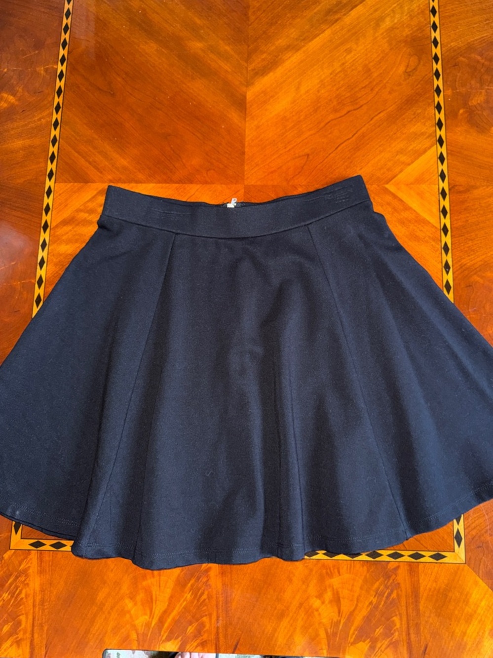 Full Black A-Line Skirt